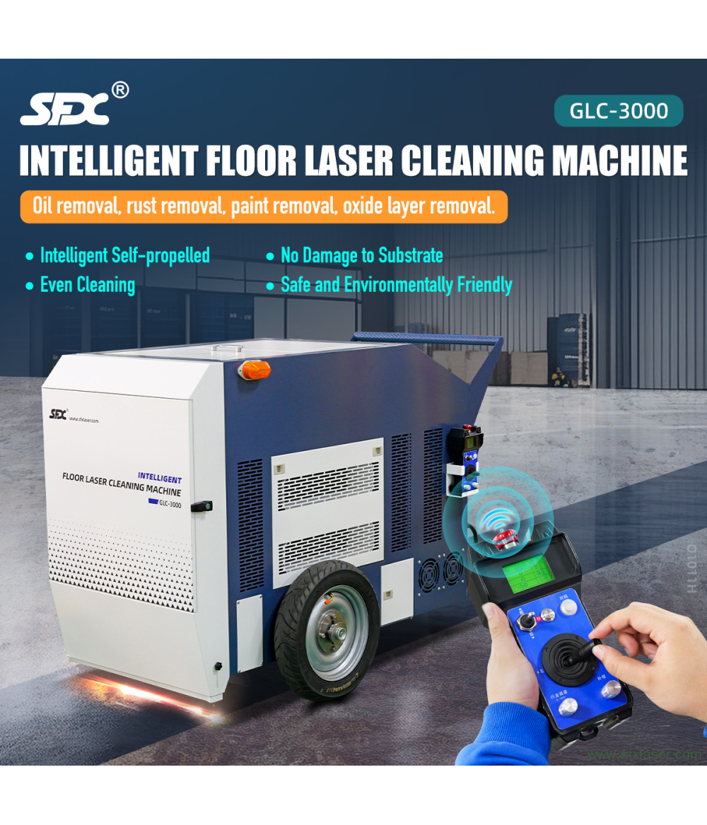 SFX 3000W Intelligent Laser Floor Cleaning Machine for Metal Concrete and Stone Floors Oil Rust Paint Removal Large Steel Plate Laser Rust Remover SFX 3000W Intelligent Laser Floor Cleaning Machine for Metal Concrete and Stone Floors Oil Rust Paint Removal Large Steel Plate Laser Rust Remover
